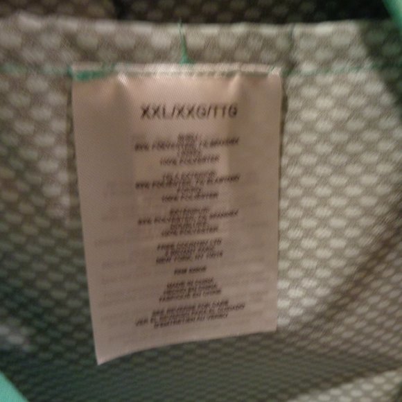 Free Country rain jacket in light green NWOT packable, incl carry pouch, hooded - Picture 4 of 4